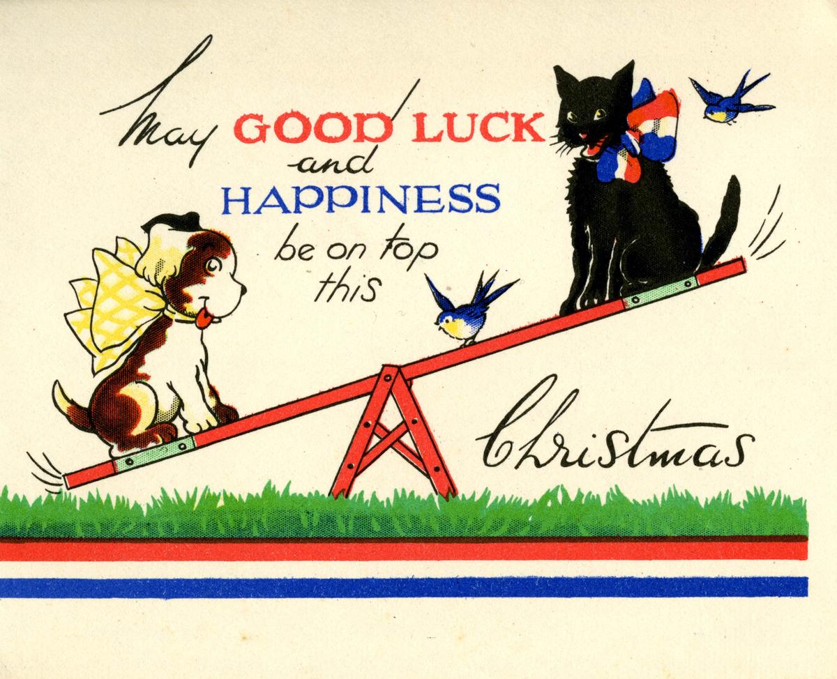 Norman Ross Christmas Card, 1943