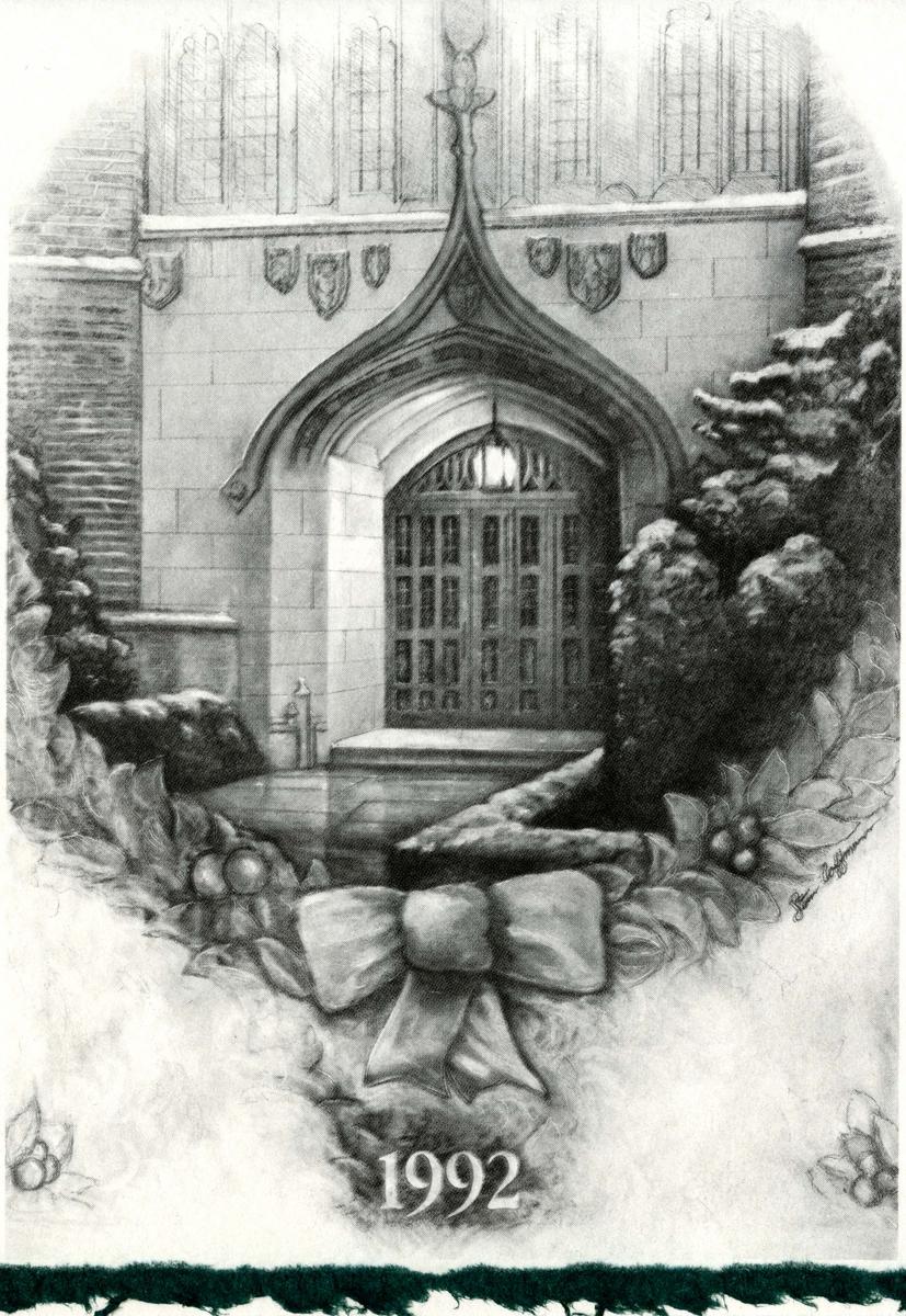 Christmas card by Stan Coffman, 1992