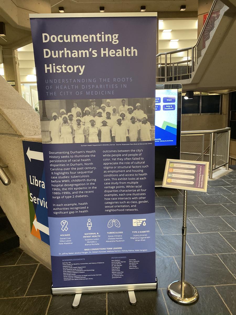 Introduction Panel Documenting Durham's Health History